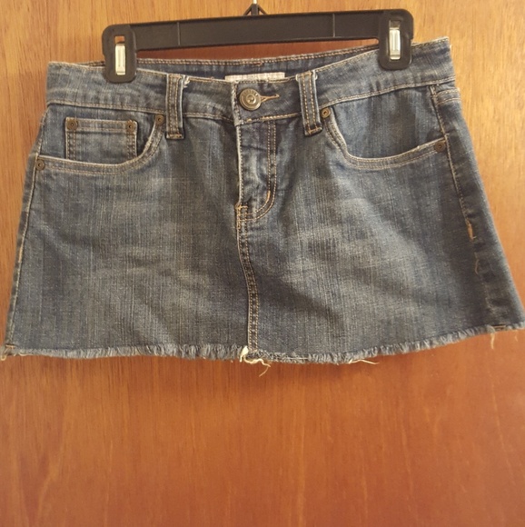 refuge Dresses & Skirts - Refuge Distressed Denim Skirt